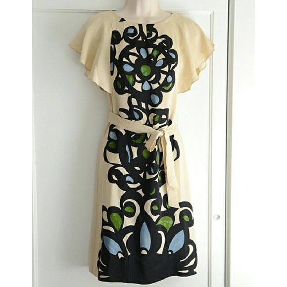 Anthro Leifsdottir Silk Printed Press Dress Sz 0 - Picture 2 of 6